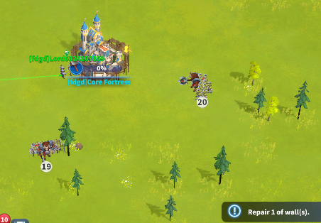 Kingdom of Pandoria - siege battle on the world map